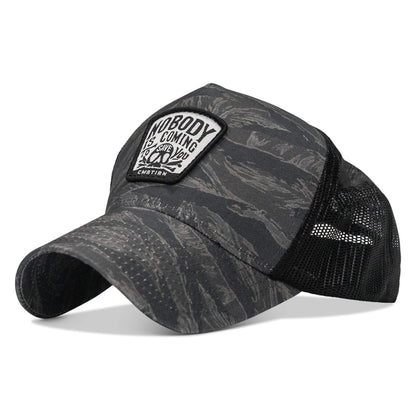 Nobody Is Coming To Save You Skull Patch Five Panel Breacher Snapback Hat