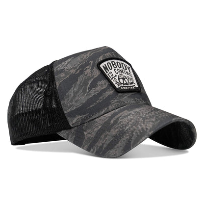 Nobody Is Coming To Save You Skull Patch Five Panel Breacher Snapback Hat