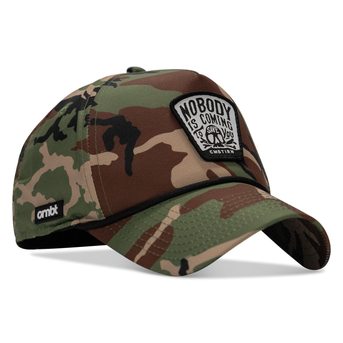 Nobody Is Coming To Save You Skull Patch Waterproof Weekender Snapback