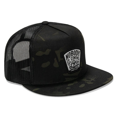 Nobody Is Coming To Save You Patch Flatbill Snapback Hat