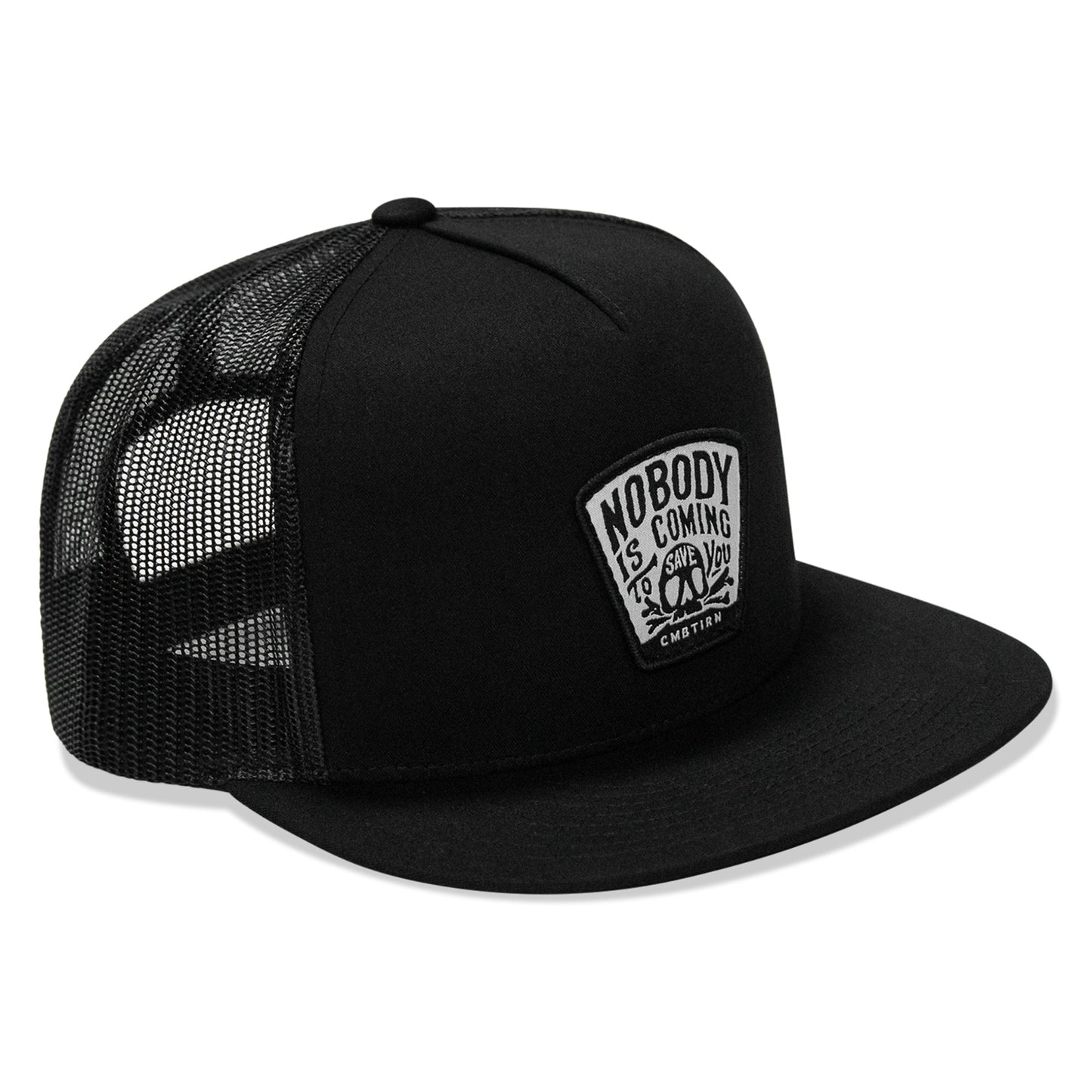 Nobody Is Coming To Save You Patch Flatbill Snapback Hat