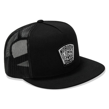 Nobody Is Coming To Save You Patch Flatbill Snapback Hat