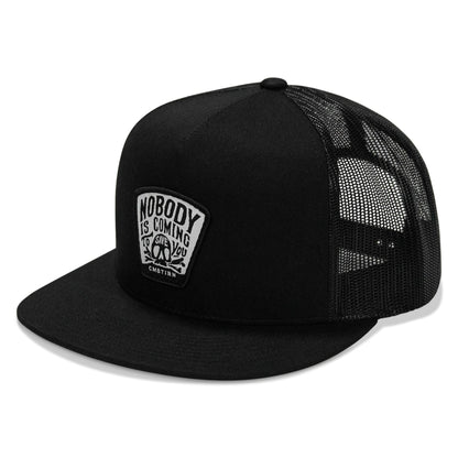 Nobody Is Coming To Save You Patch Flatbill Snapback Hat