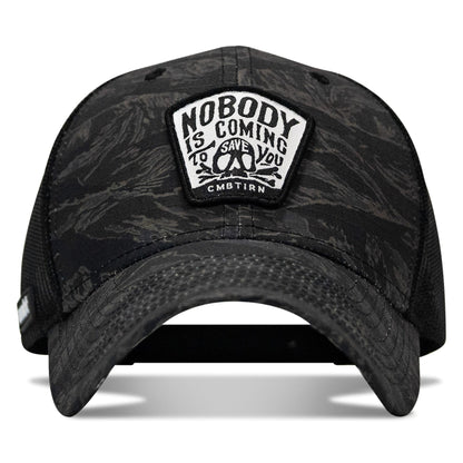 Nobody Is Coming To Save You Skull Patch Original Ripstop Snapback Hat