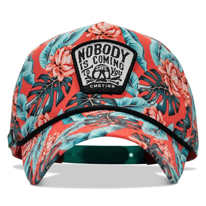 Nobody Is Coming To Save You Skull Patch Waterproof Weekender Snapback