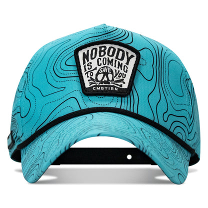 Nobody Is Coming To Save You Skull Patch Waterproof Weekender Snapback