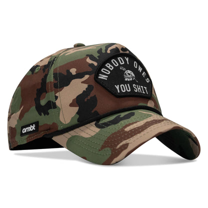 Nobody Owes You Shit Arched Patch Waterproof Weekender Snapback