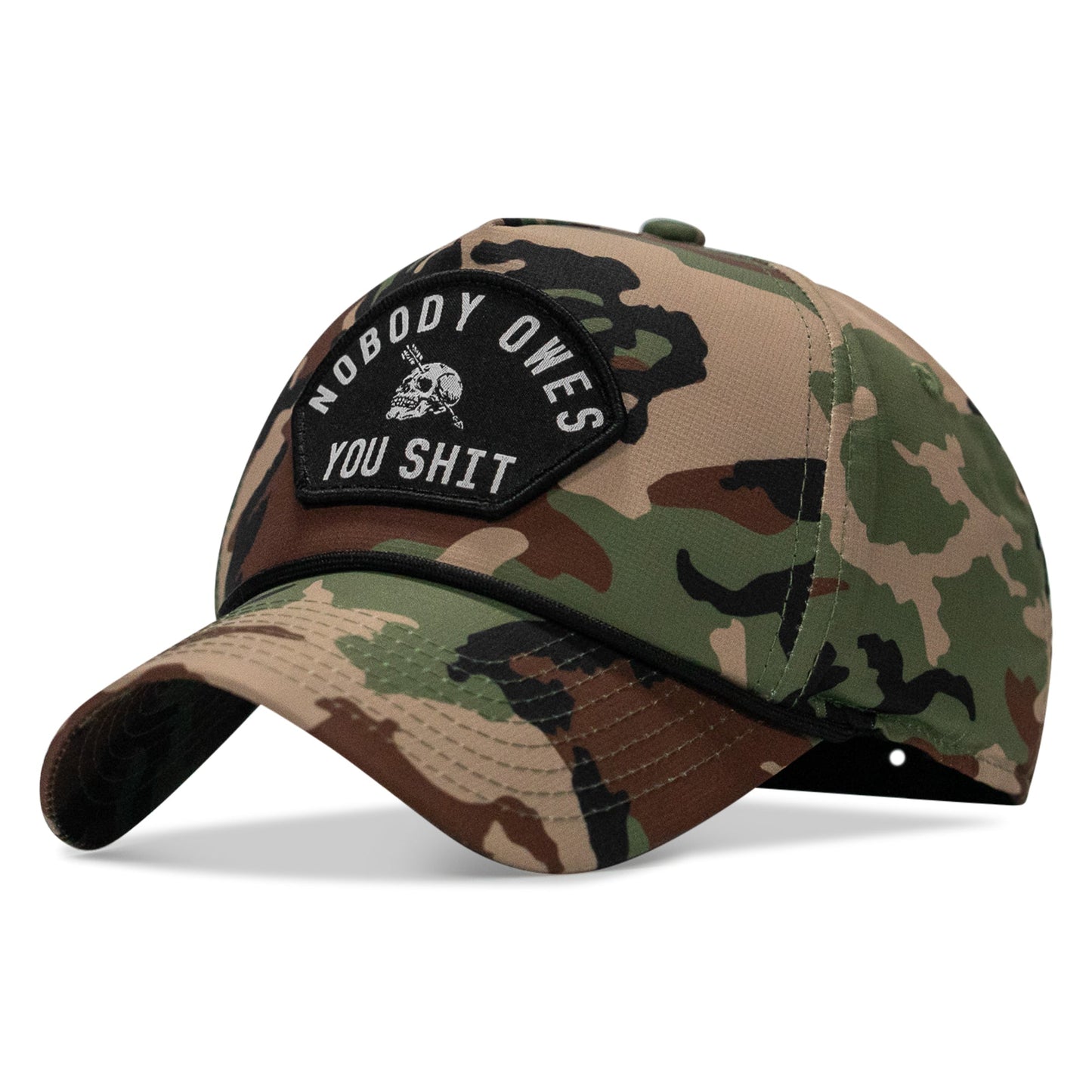 Nobody Owes You Shit Arched Patch Waterproof Weekender Snapback
