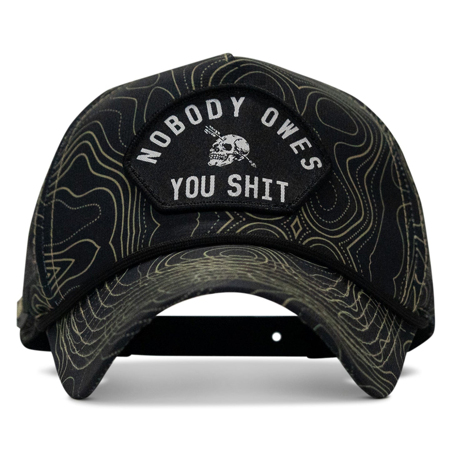 Nobody Owes You Shit Arched Patch Waterproof Weekender Snapback