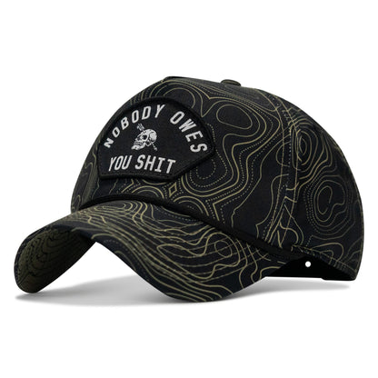 Nobody Owes You Shit Arched Patch Waterproof Weekender Snapback