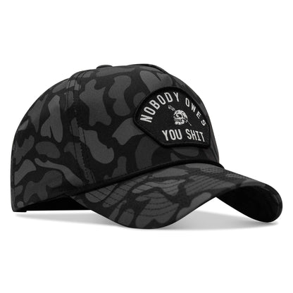 Nobody Owes You Shit Arched Patch 5 Pannel Rope Snapback