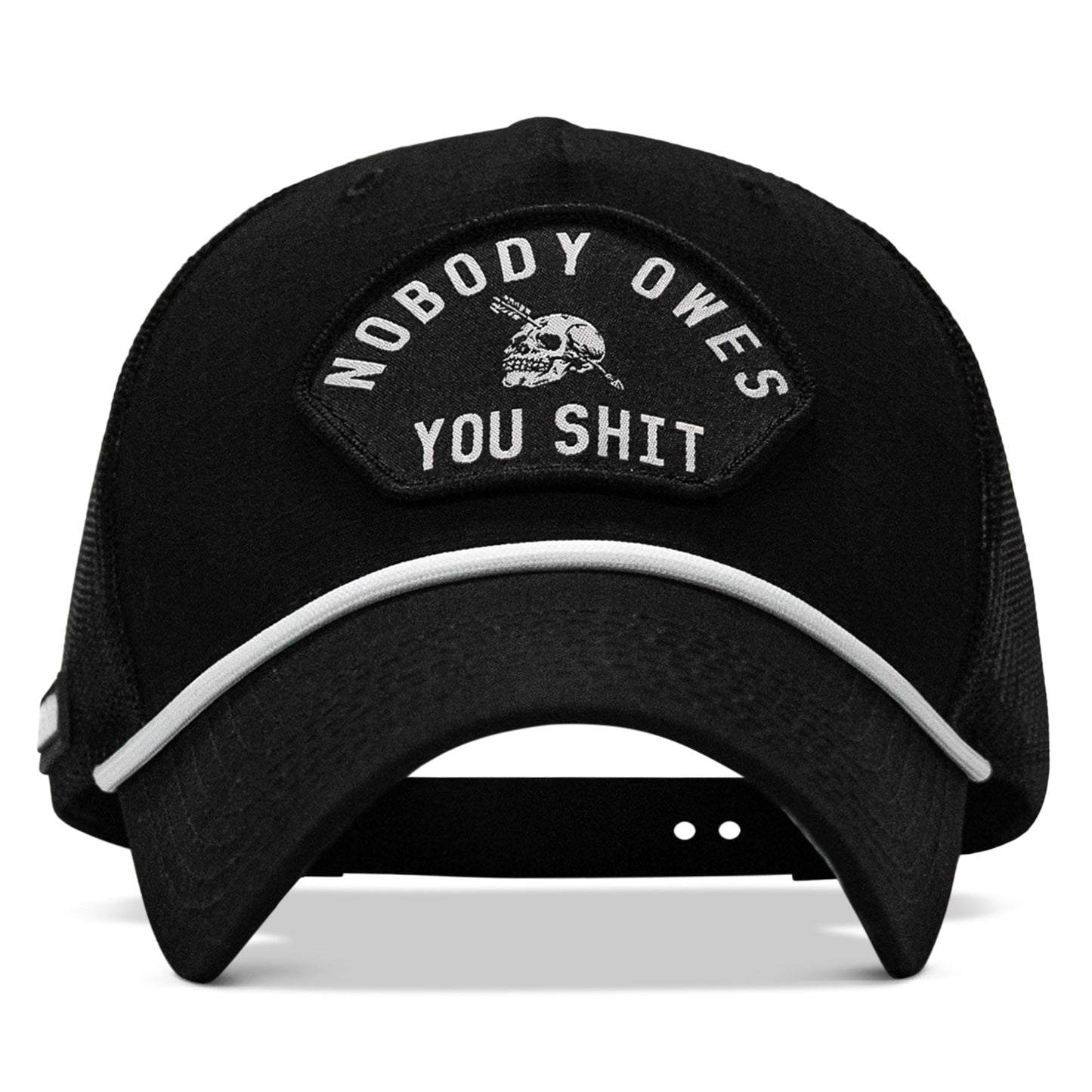 Nobody Owes You Shit Patch Rope Snapback Hat