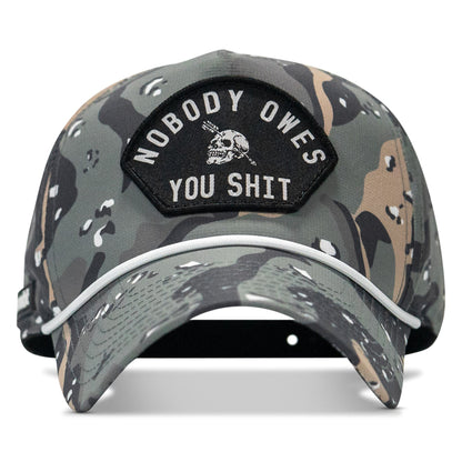 Nobody Owes You Shit Arched Patch Waterproof Weekender Snapback