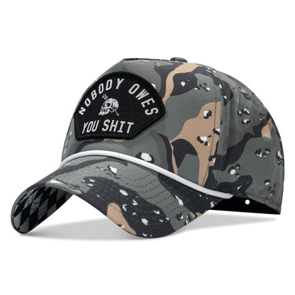 Nobody Owes You Shit Arched Patch Waterproof Weekender Snapback