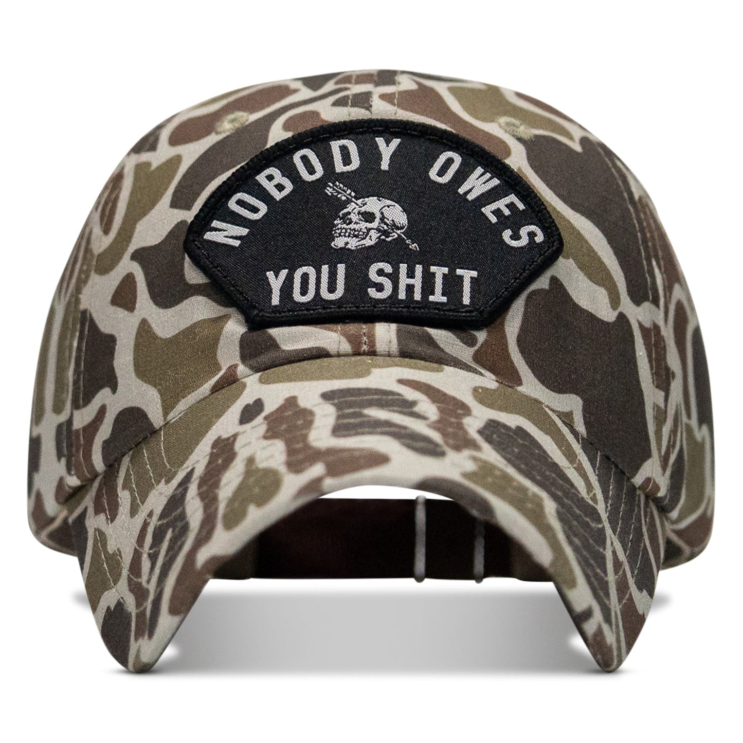Nobody Owes You Shit Arched Patch Tactical Ripstop Mesh Snapback Hat