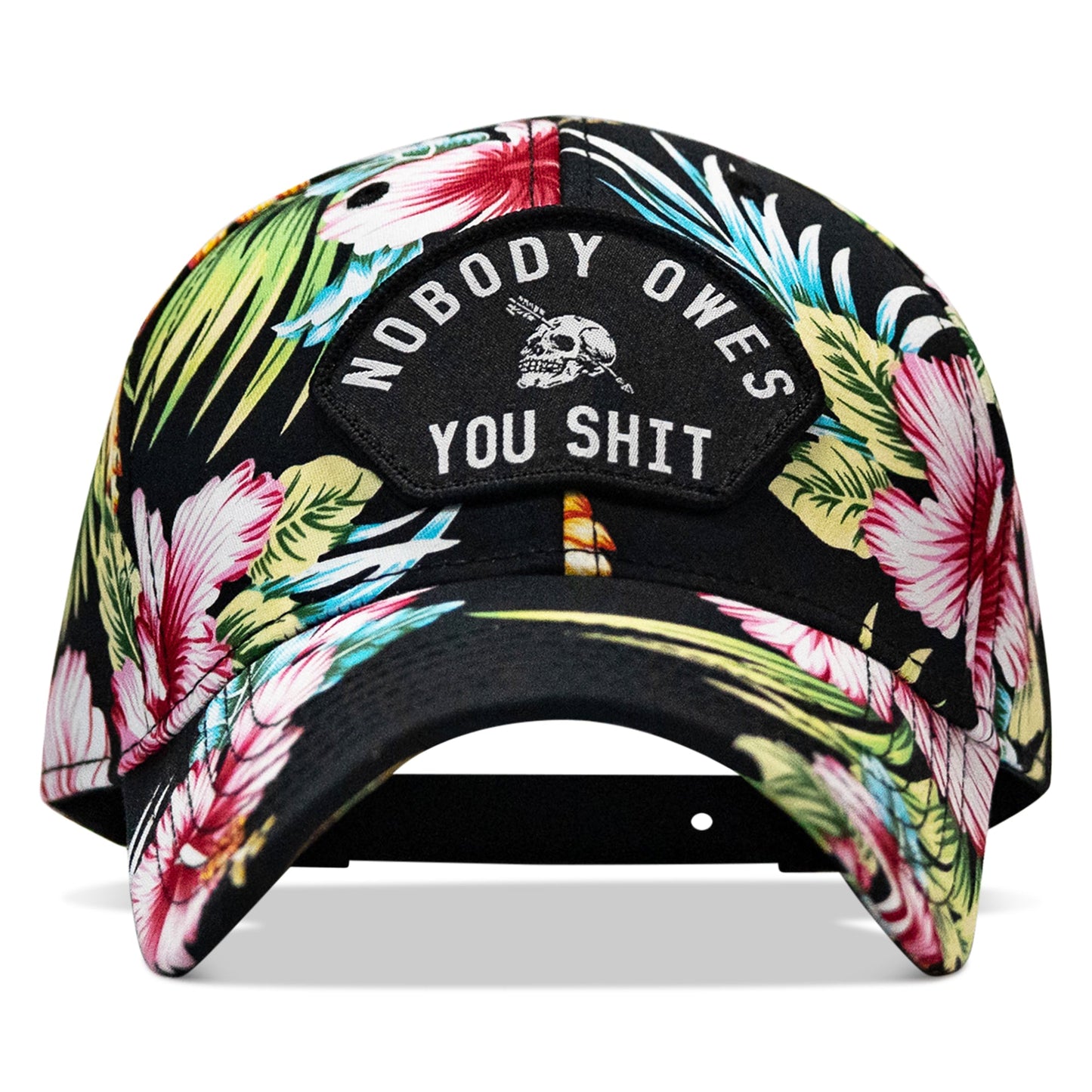 Nobody Owes You Shit Arched Skull Patch Snapback