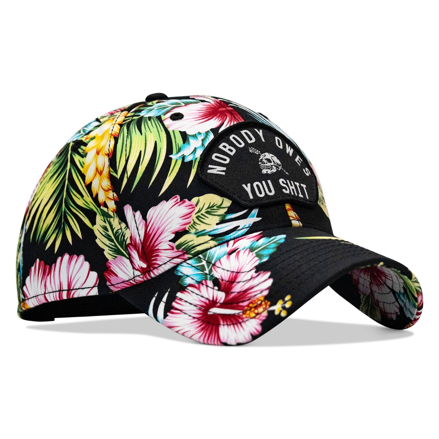 Nobody Owes You Shit Arched Skull Patch Snapback