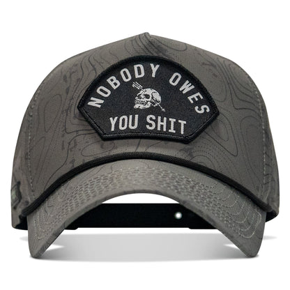 Nobody Owes You Shit Arched Patch Waterproof Weekender Snapback
