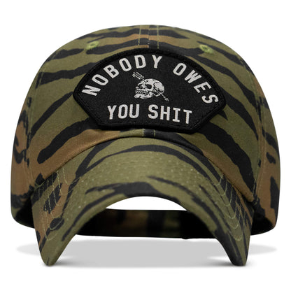 Nobody Owes You Shit Arched Patch Tactical Ripstop Mesh Snapback Hat