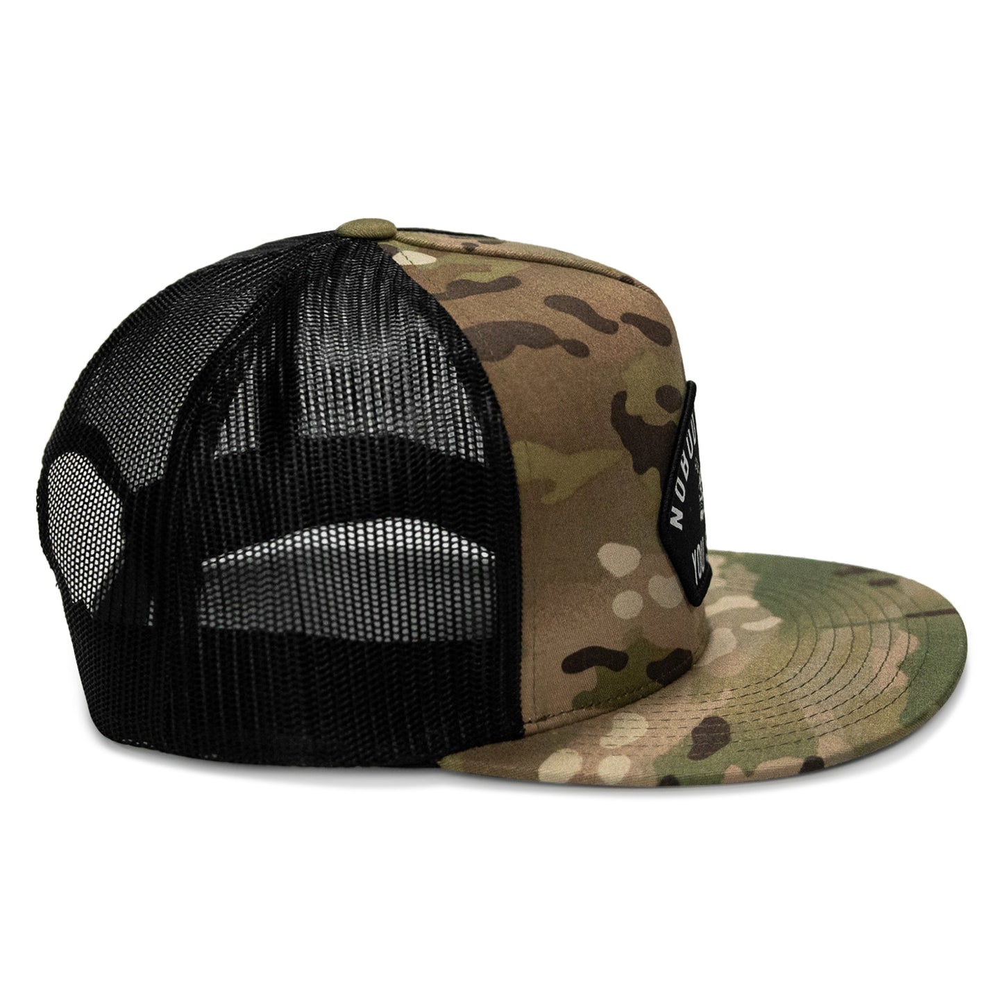 Nobody Owes Your Shit Arched Patch Flatbill SnapBack Hat