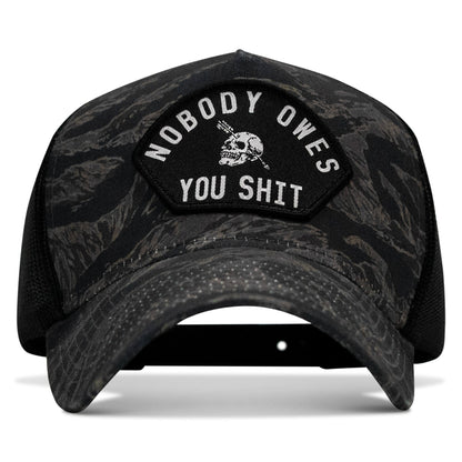 Nobody Owes You Shit Patch Five Panel Breacher Snapback Hat