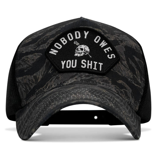 Nobody Owes You Shit Patch Five Panel Breacher Snapback Hat