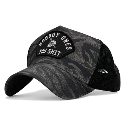 Nobody Owes You Shit Patch Five Panel Breacher Snapback Hat