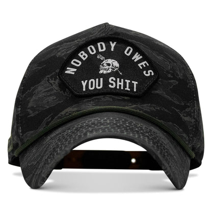 Nobody Owes You Shit Arched Patch Waterproof Weekender Snapback