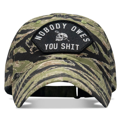 Nobody Owes You Shit Arched Patch Tactical Ripstop Mesh Snapback Hat