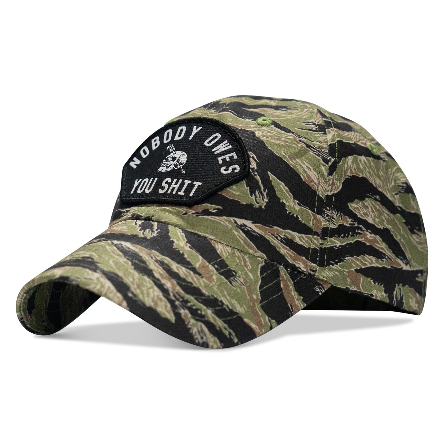 Nobody Owes You Shit Arched Patch Tactical Ripstop Mesh Snapback Hat