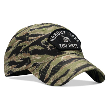 Nobody Owes You Shit Arched Patch Tactical Ripstop Mesh Snapback Hat