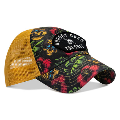 Nobody Owes You Shit Arched Patch Tactical Ripstop Mesh Snapback Hat