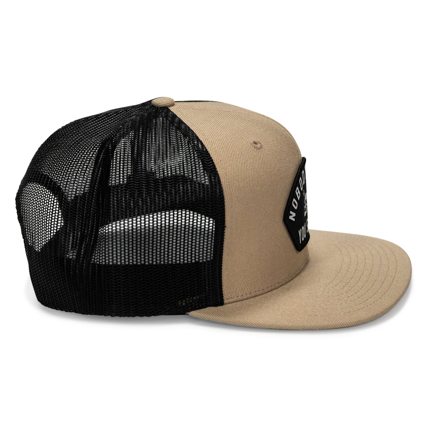 Nobody Owes Your Shit Arched Patch Flatbill SnapBack Hat