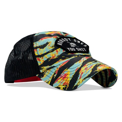 Nobody Owes You Shit Arched Patch Tactical Ripstop Mesh Snapback Hat