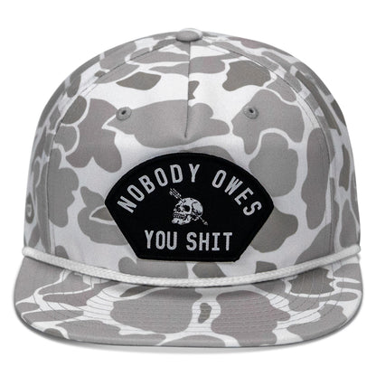 Nobody Owes You Shit Patch Flatbill Hat