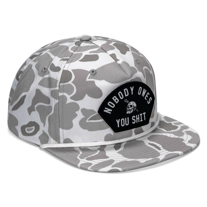 Nobody Owes You Shit Patch Flatbill Hat
