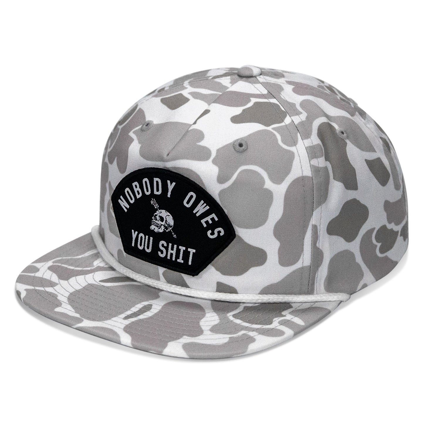 Nobody Owes You Shit Patch Flatbill Hat