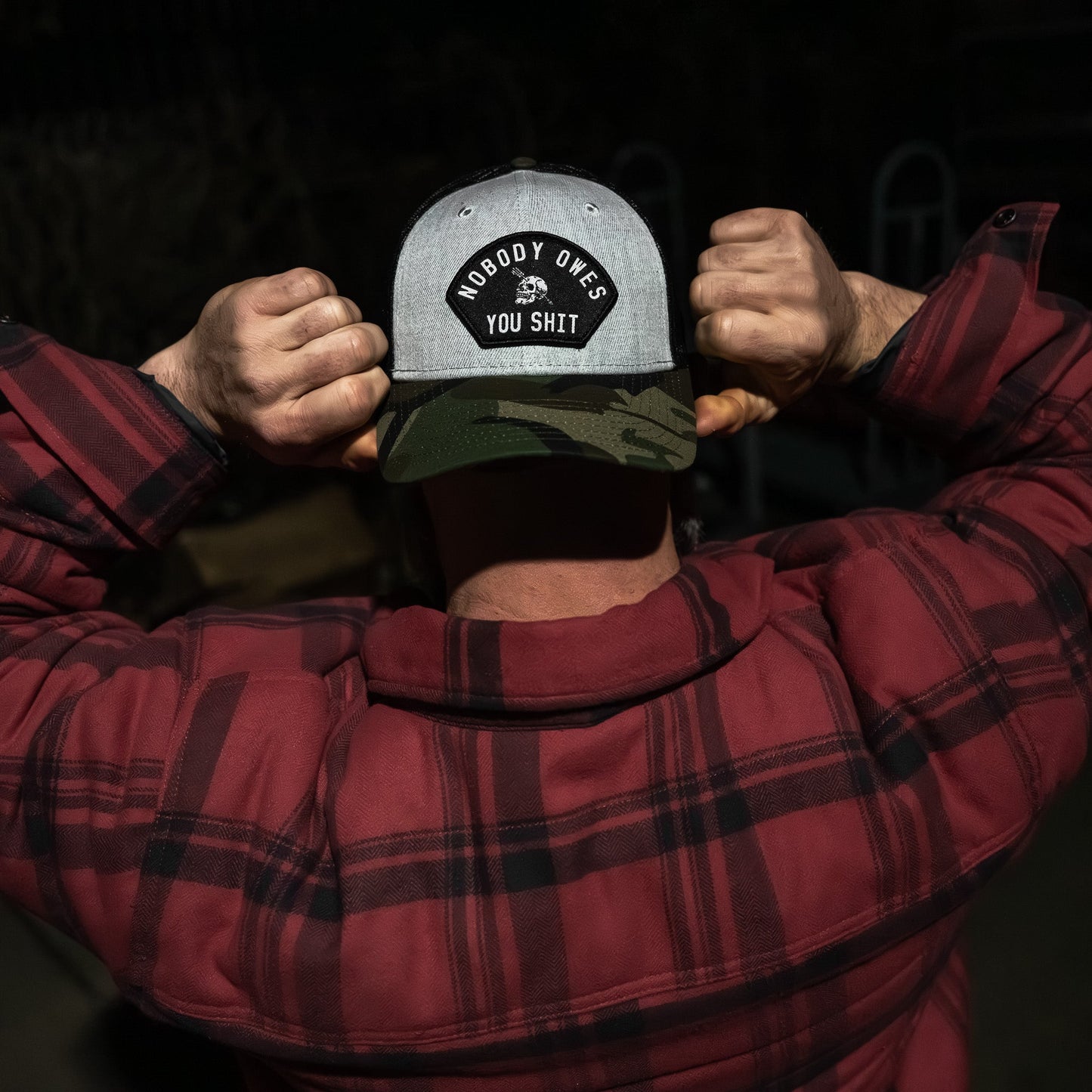 Nobody Owes You Shit Patch Original Ripstop Snapback Hat