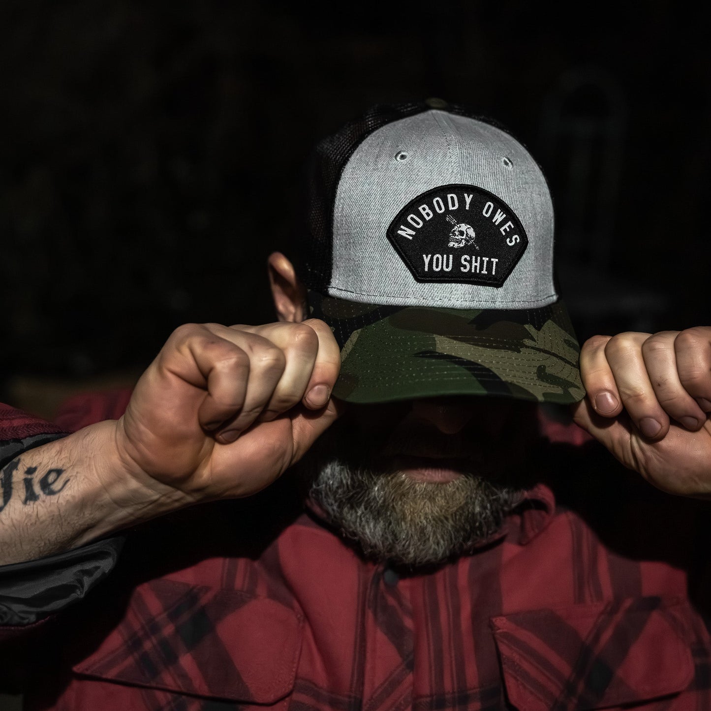 Nobody Owes You Shit Patch Original Ripstop Snapback Hat