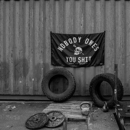 Nobody Owes You Sht 3' x 5' Flag