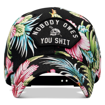 Nobody Owes You Shit Arched Skull Patch Snapback