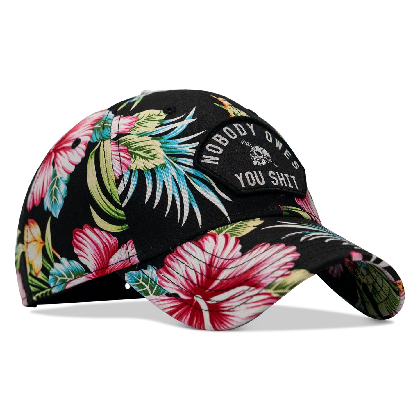 Nobody Owes You Shit Arched Skull Patch Snapback