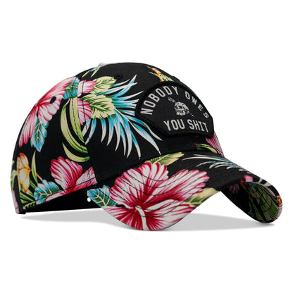 Nobody Owes You Shit Arched Skull Patch Snapback