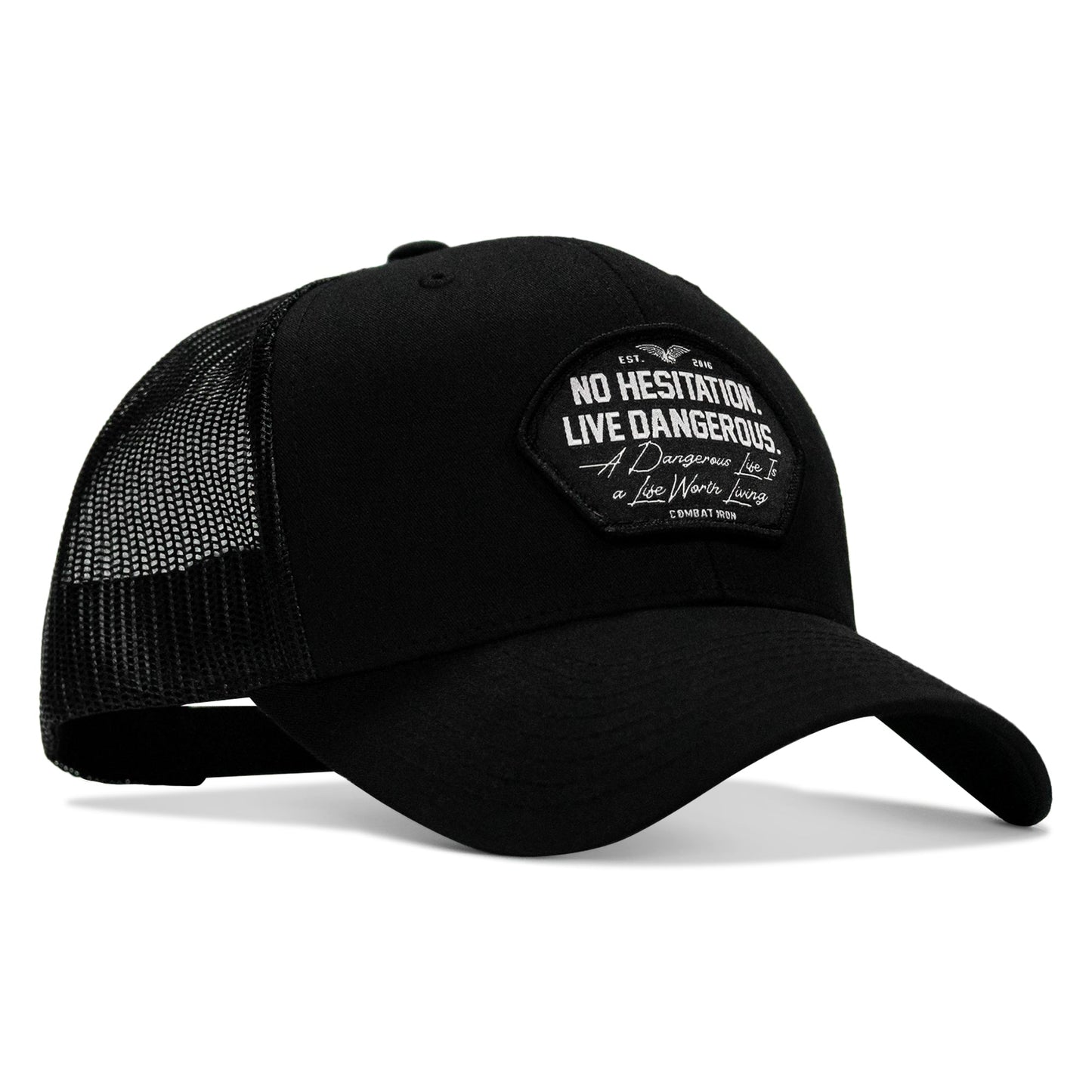 No Hesitation. Live Dangerous Patch Snapback Hat