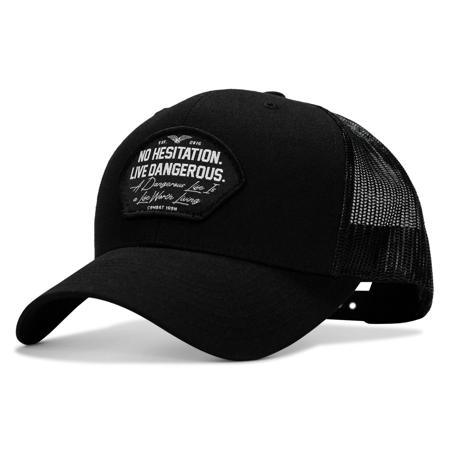 No Hesitation. Live Dangerous Patch Snapback Hat
