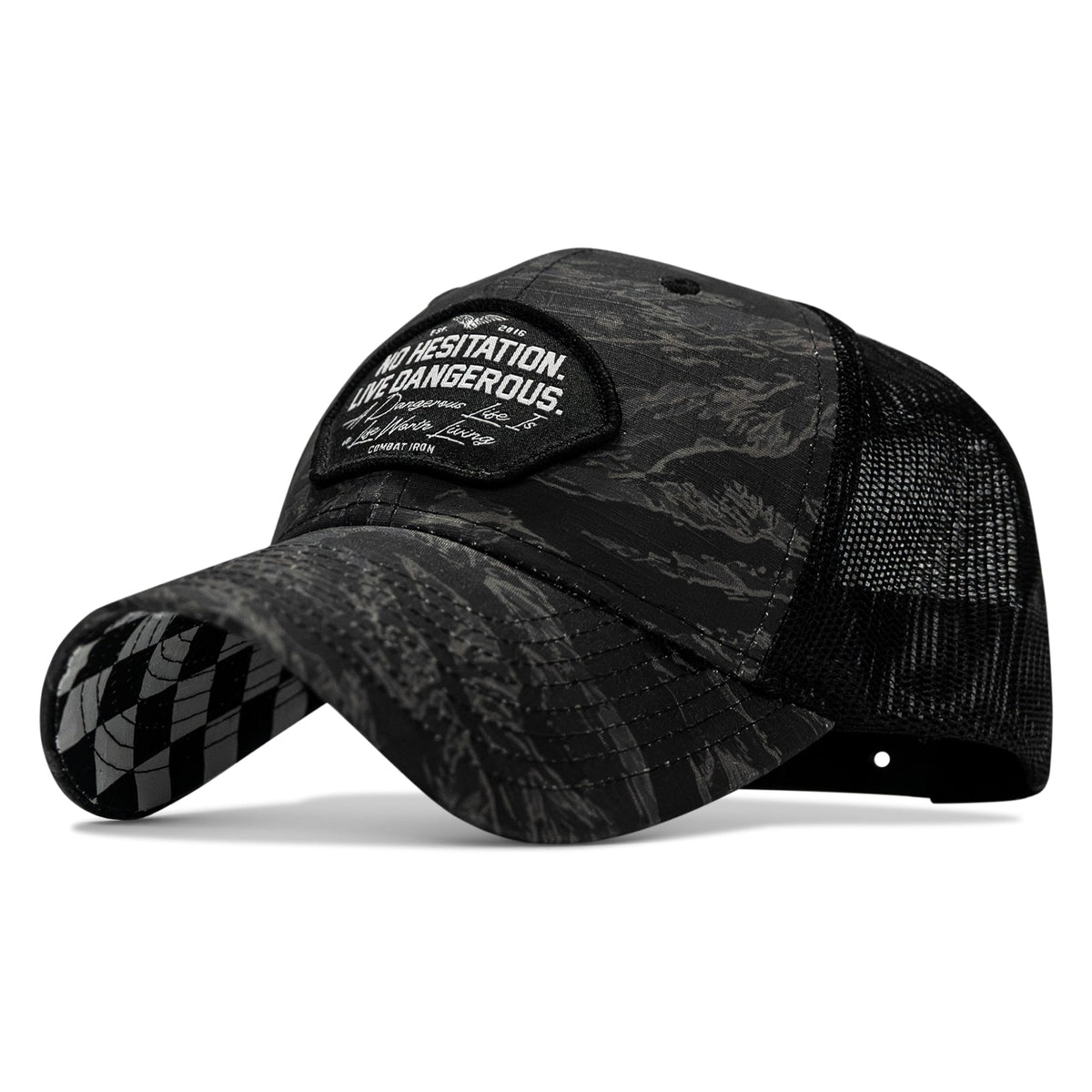 No Hesitation. Live Dangerous Patch Original Ripstop Snapback Hat