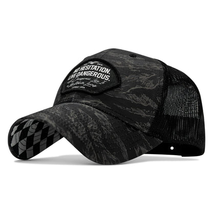 No Hesitation. Live Dangerous Patch Original Ripstop Snapback Hat