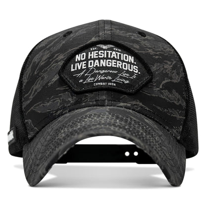 No Hesitation. Live Dangerous Patch Original Ripstop Snapback Hat