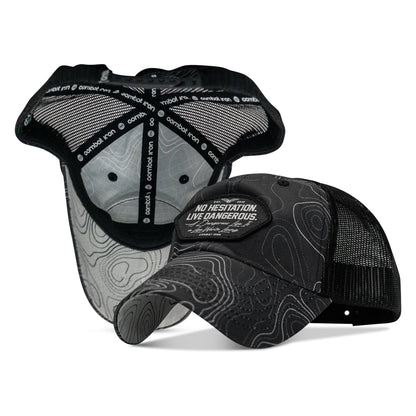 No Hesitation. Live Dangerous Patch Tactical Ripstop Mesh Snapback Hat