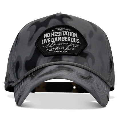 No Hesitation. Live Dangerous Patch Weekender Snapback